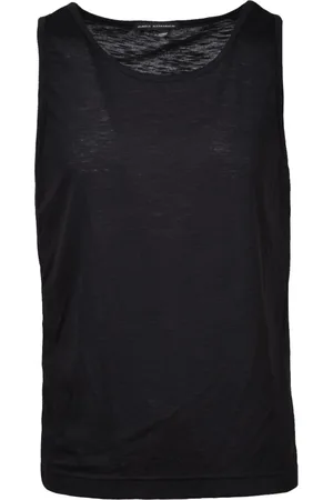 D.A. Daniele Alessandrini Sleeveless Tops, male, , Size: XL Sleeveless Top in Mixed Materials