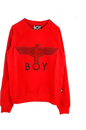 Boy London Sweatshirts, male, , Size: S Eagle Applique Crewneck Sweatshirt /Black