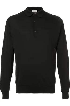 JOHN SMEDLEY Polo Shirts, male, , Size: L Long-Sleeve Polo Shirt