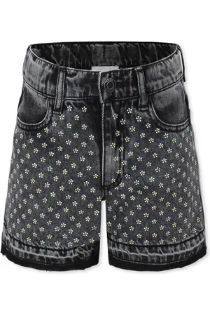 Marc Jacobs Shorts, unisex, , Size: 4 Y Casual Cotton Shorts with Rhinestone Flowers