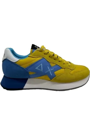 sun68 Sneakers, male, , Size: 11 US Yellow Sneakers with 3.5 cm Sole