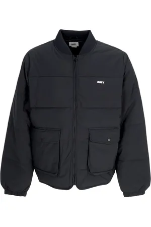 Obey Winter Jackets, male, , Size: XL Down Jacket with Jersey Collar