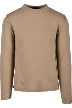 Daniele Fiesoli Round-neck Knitwear, male, , Size: M Merino Wool Knit Sweater