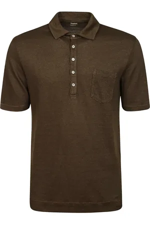 MASSIMO ALBA Polo Shirts, male, , Size: S Linen Polo Shirt with Pocket