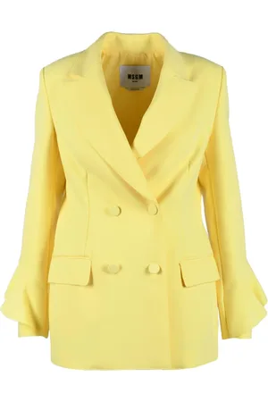 Msgm Blazers, female, , Size: S Elegant Jacket with Polyester Blend
