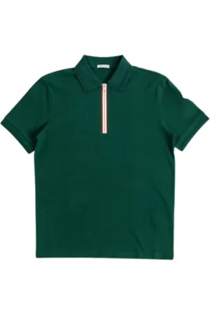 Moncler Polo Shirts, male, , Size: XL Half-Zip Polo Shirt