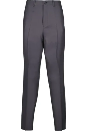 Dior Slim-fit Trousers, male, , Size: L Straight Cut Wool Pants with Piping