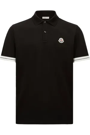 Moncler Polo Shirts, male, , Size: 2XL Logo Polo with Striped Logoprint