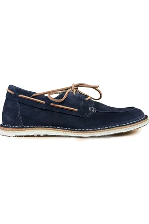 Astorflex Sailor Shoes, male, , Size: 11 US Navy Suede Boat Shoes