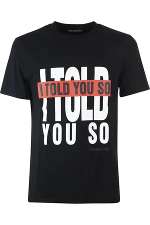 Neil Barrett T-Shirts, male, , Size: L I Told YOU SO Shirt