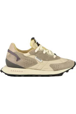 RUN OF Sneakers, male, , Size: 7 US Sneakers in Mixed Materials with Rubber Sole