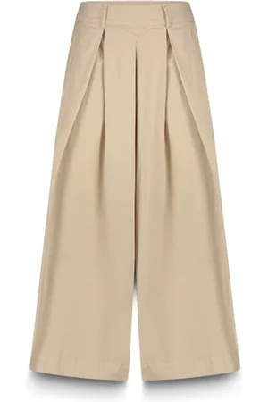 Summum Woman Wide Trousers, female, , Size: XS Stretch Poplin Culotte Pants