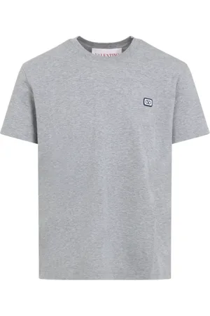 VALENTINO T-Shirts, male, , Size: XL Melange T-Shirt in Grey