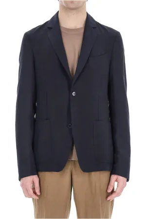OFFICINE GENERALE Blazers, male, , Size: L Jackets Two-Button Monopetto Style