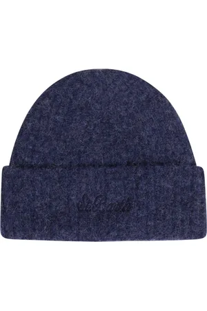 MC2 SAINT BARTH Beanies, male, , Size: ONE SIZE Wool Beanie with Embroidered Writing