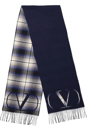 VALENTINO GARAVANI Winter Scarves, male, , Size: ONE SIZE Checkered VLogo Wool Scarf