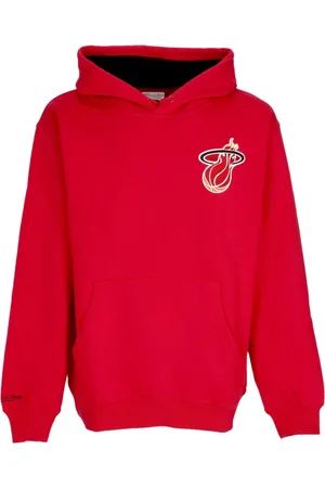 Mitchell & Ness Hoodies, male, , Size: L Miami Heat Vintage Logo Hoodie
