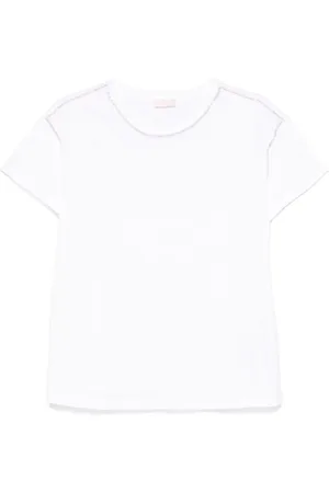 Liu Jo T-Shirts, female, , Size: M Rhinestone Embellished Crewneck Tee