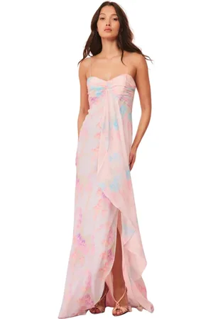 LOVESHACKFANCY Maxi Dresses, female, , Size: M Floral Chiffon Gown Dress Miu