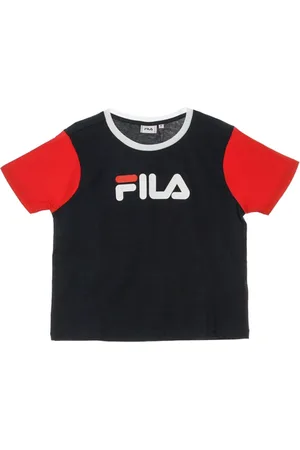 Fila T-Shirts, female, , Size: S Short Sleeve Tee /Red/White