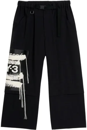 Y-3 Wide Trousers, male, , Size: M Sporty Utility Casual Pants