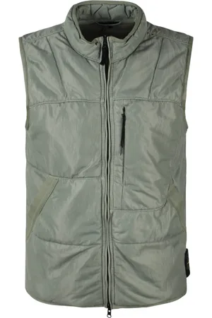 Stone Island Vests, male, , Size: S Quilted Mesh Gilet with Run-Proof Technology