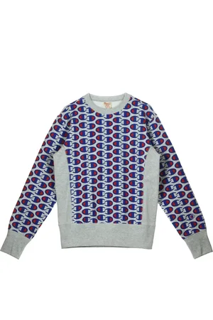 Champion Sweatshirts, male, , Size: S Light Grey Crewneck Sweatshirt for Men