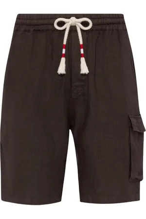 MC2 SAINT BARTH Casual Shorts, male, , Size: L Breathable Linen Shorts for Hot Days
