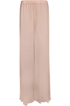 AMEN Wide Trousers, female, , Size: XS Silk Chiffon Wide-Leg Trousers