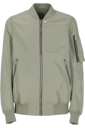 Rick Owens Bomber Jackets, male, , Size: L Bomber Jacket Crew Neck Zip