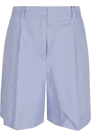 Max Mara Casual Shorts, female, , Size: XS Cotton and linen Bermuda shorts