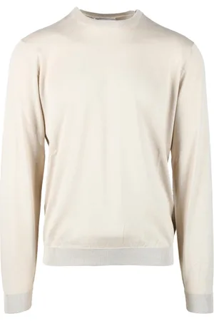 FILIPPO DE LAURENTIIS Round-neck Knitwear, male, , Size: L Cotton Sweater - Stylish Design
