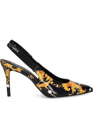 VERSACE Pumps, female, , Size: 8 US Chain Couture Slingback Heels