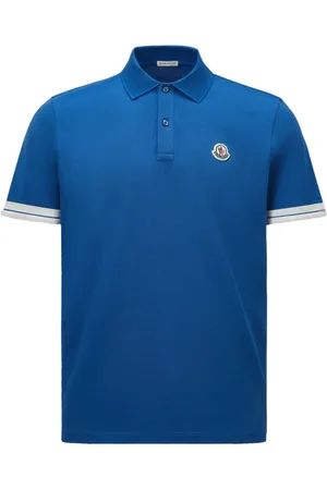 Moncler Polo Shirts, male, , Size: XL Logo Polo with Striped Print