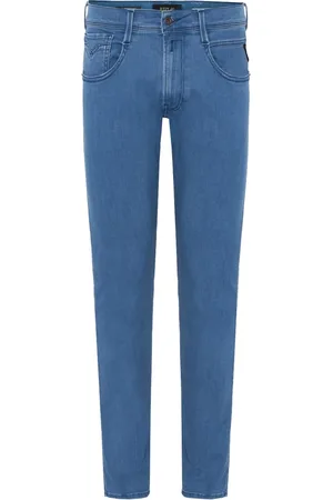 Replay Skinny Jeans, male, , Size: W33 Washed Denim Jeans
