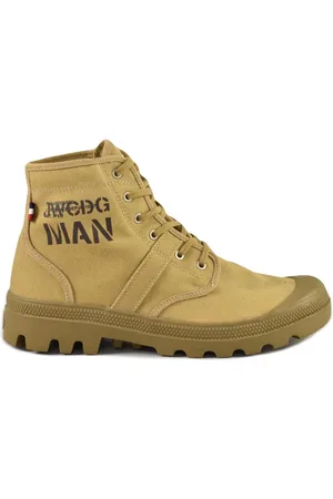JUNYA WATANABE Lace-up Boots, male, , Size: 10 US Canvas Sneaker Shoes with Rubber Sole