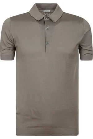 JOHN SMEDLEY Polo Shirts, male, , Size: S Light Brown Cotton Polo Shirt