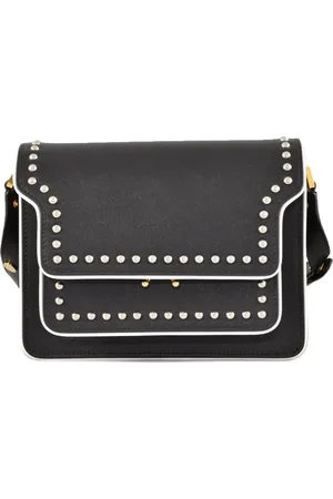 Marni Cross Body Bags, female, , Size: ONE SIZE Leather Shoulder Bag with Adjustable Strap