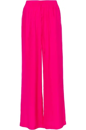 P.A.R.O.S.H. Wide Trousers, female, , Size: S Fuchsia Trousers Pantalone