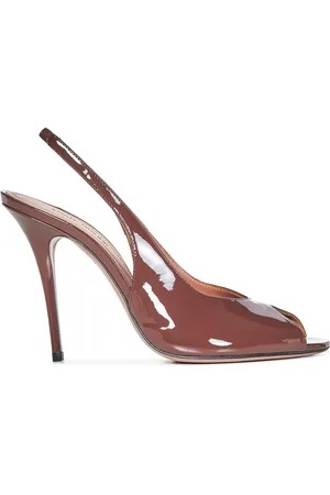 Amina Muaddi High Heel Sandals, female, , Size: 10 US Kristina Sling 105 Décolleté