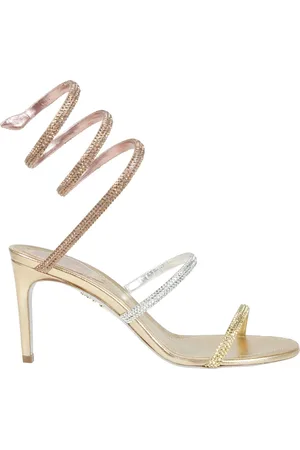 RENE CAOVILLA High Heel Sandals, female, , Size: 7 1/2 US Stiletto Sandals with Elastic Strap