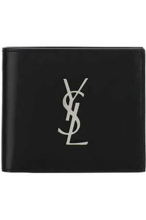 Saint Laurent Wallets & Cardholders, male, , Size: ONE SIZE Embossed Monogram Calfskin Billfold Wallet