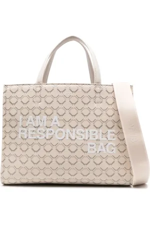 V°73 Handbags, female, , Size: ONE SIZE Responsibility Logo White Shopping Bag