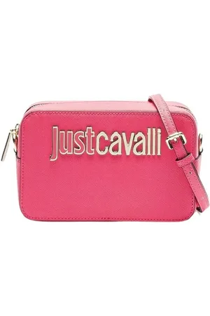 Roberto Cavalli Cross Body Bags, female, , Size: ONE SIZE Metallic Saffiano Shoulder Bag Range H