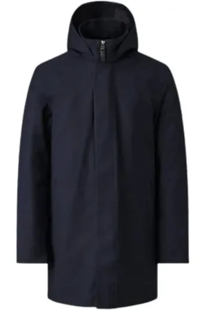 Mackage Parkas, male, , Size: 2XS 2-in-1 Twill Down Parka with Hood