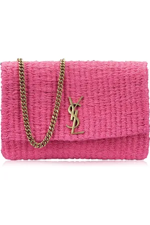 Saint Laurent Shoulder Bags, female, , Size: ONE SIZE Natural Fiber Crossbody Bag