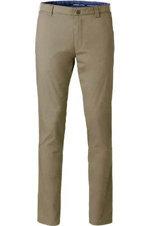 Meyer Slim-fit Trousers, male, , Size: W27 Khaki Bonn Pants