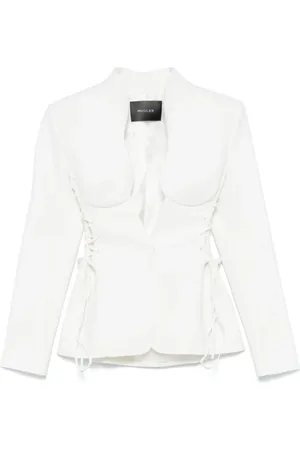 MUGLER Blazers, female, , Size: L Snow Laced Jacket