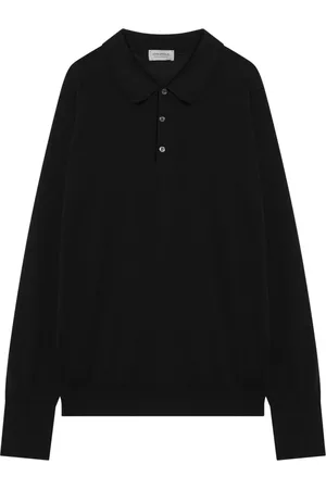 JOHN SMEDLEY Polo Shirts, male, , Size: S Long Sleeve Polo Shirt