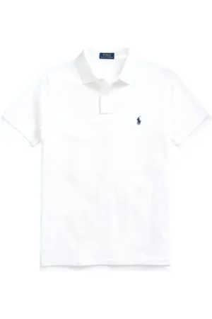 Ralph Lauren Polo Shirts, male, , Size: XL Custom Slim Cotton Piqué Polo Shirt